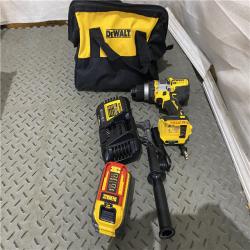 Houston location AS-IS Dewalt FLEXVOLT 20 Volt 1/2 in. Brushless Cordless Hammer Drill/Driver Kit (Battery & Charger)