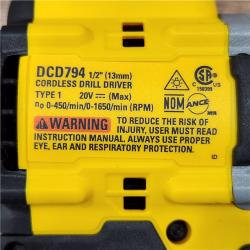 AS-IS DeWalt ATOMIC COMPACT SERIESâ„¢ 20V MAX* Brushless Cordless 1/2 in. Drill/Driver