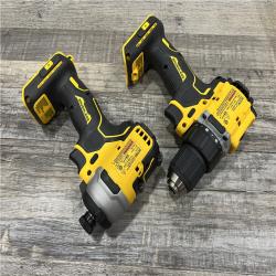 AS-IS DEWALT ATOMIC 20-Volt MAX Lithium-Ion Cordless Combo Kit (2-Tool) with (2) 2.0Ah Batteries, Charger and Bag