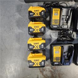 HOUSTON LOCATION - AS-IS (APPEARS LIKE NEW) (4) Dewalt-DCB246CK 20V MAX* Lithium Ion Starter Kit