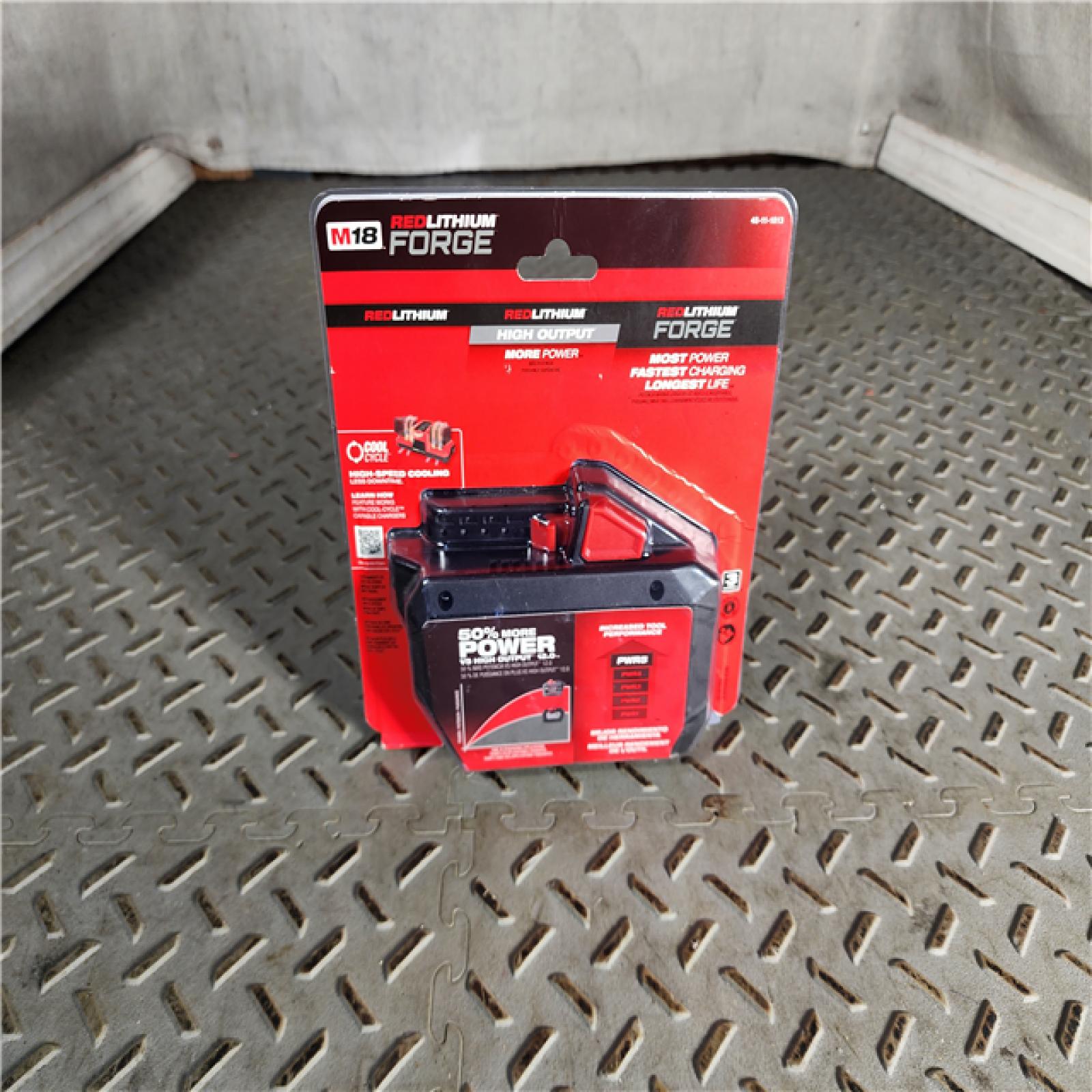 HOUSTON LOCATION - AS-IS (NEW) Milwaukee 48-11-1813 M18 REDLITHIUM FORGE High Output 12.0Ah Battery Pack