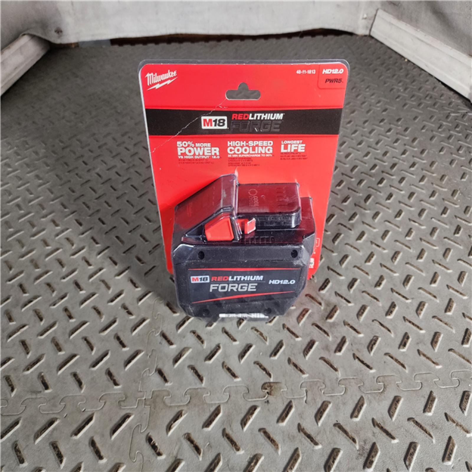 HOUSTON LOCATION - AS-IS (NEW) Milwaukee 48-11-1813 M18 REDLITHIUM FORGE High Output 12.0Ah Battery Pack