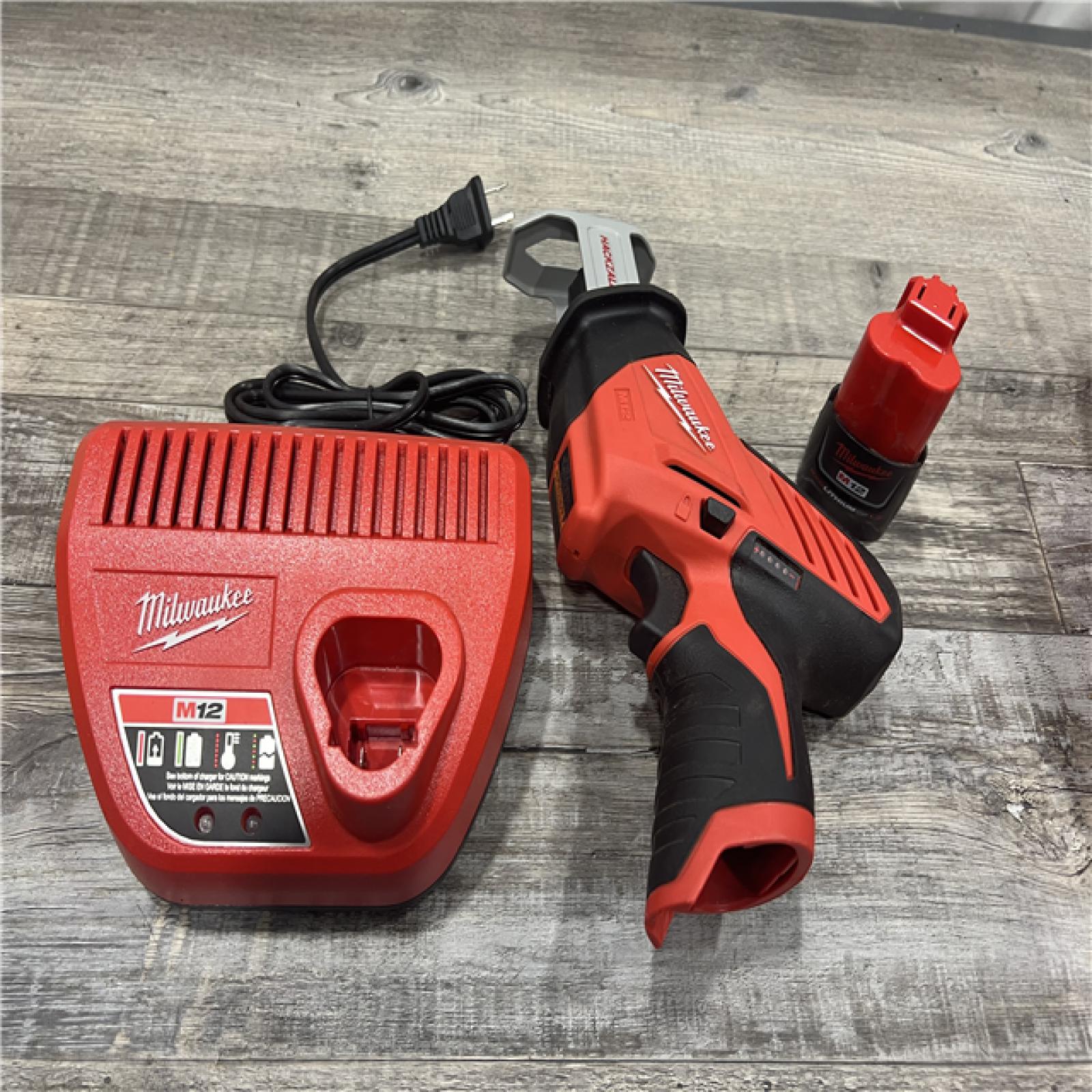 AS-IS Milwaukee M12 12V Brushed Cordless HACKZALL Reciprocating Saw Kit