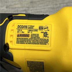 AS-IS DEWALT 20V MAX Cordless Brushless 4.5 - 5 in. Paddle Switch Angle Grinder with FLEXVOLT ADVANTAGE (Tool Only)