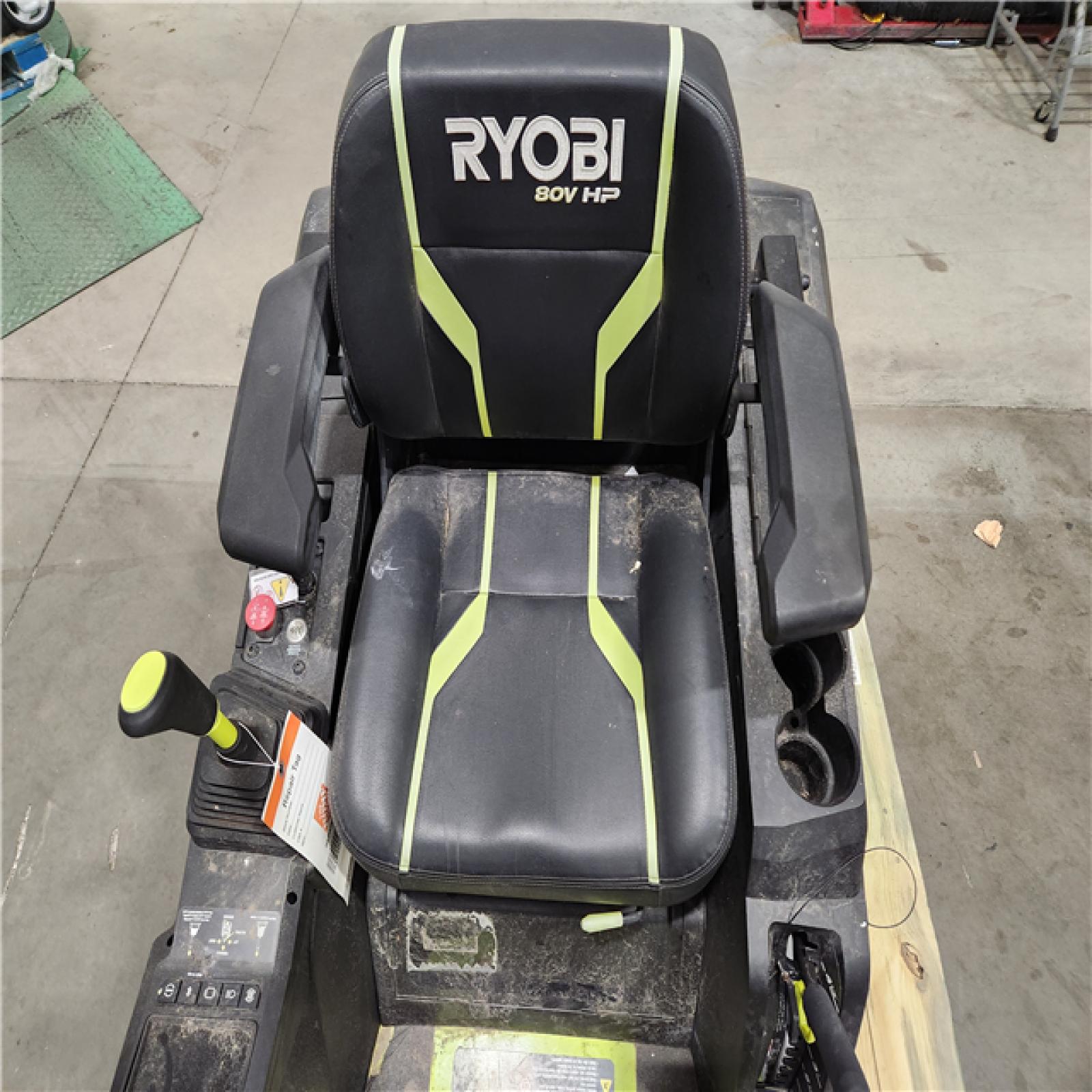 Dallas Location - As-Is RYOBI 80V HP Brushless 30 in.Riding Mower