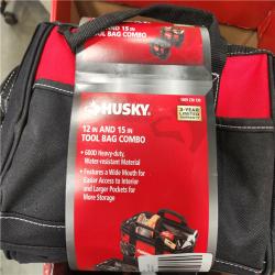 California AS-IS Box Of Husky 12 In. 15 In. Tool Bag Combo