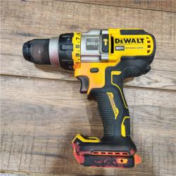 AS-IS DEWALT 20V XR Lithium-Ion Cordless Hammer Drill Kit with 8.0 Ah Battery, Charger and Kit Bag