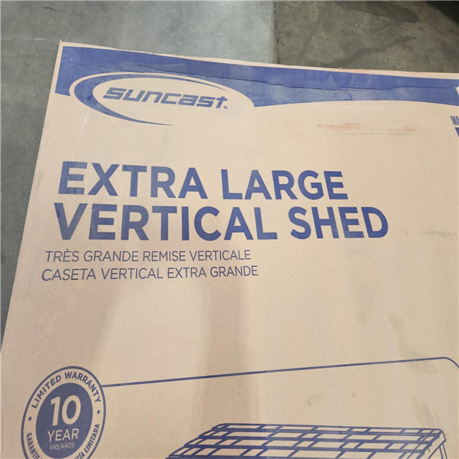 CaliforniaAS-IS SUNCAST EXTRA LARGE VERTICAL SHED
