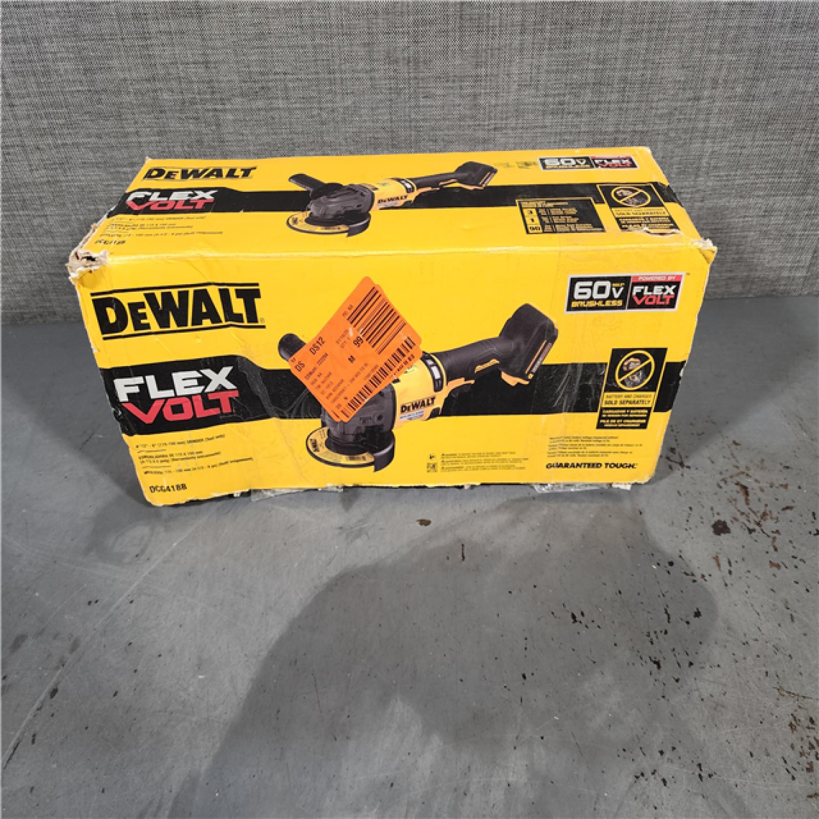 HOUSTON LOCATION - AS-IS DEWALT FLEXVOLT 60V MAX Cordless Brushless 4.5 in. to 6 in. Small Angle Grinder with Kickback Brake (Tool Only)