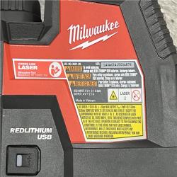 AS-IS MILWAUKEE 100 Ft. REDLITHIUM Lithium-Ion USB Green Rechargeable Cross Line Laser Level with Charger