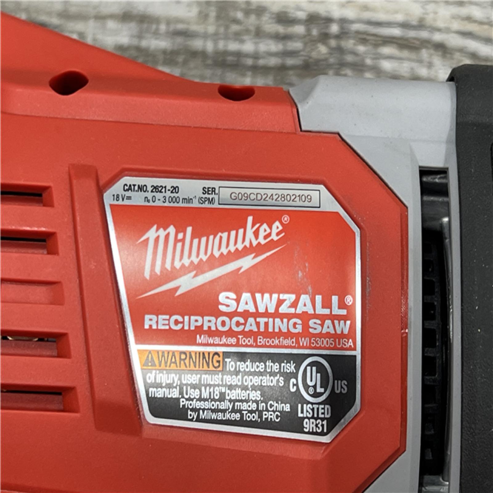 AS-IS Milwaukee  M18 SAWZALL Lithium-Ion Cordless Reciprocating Saw (Tool Only)