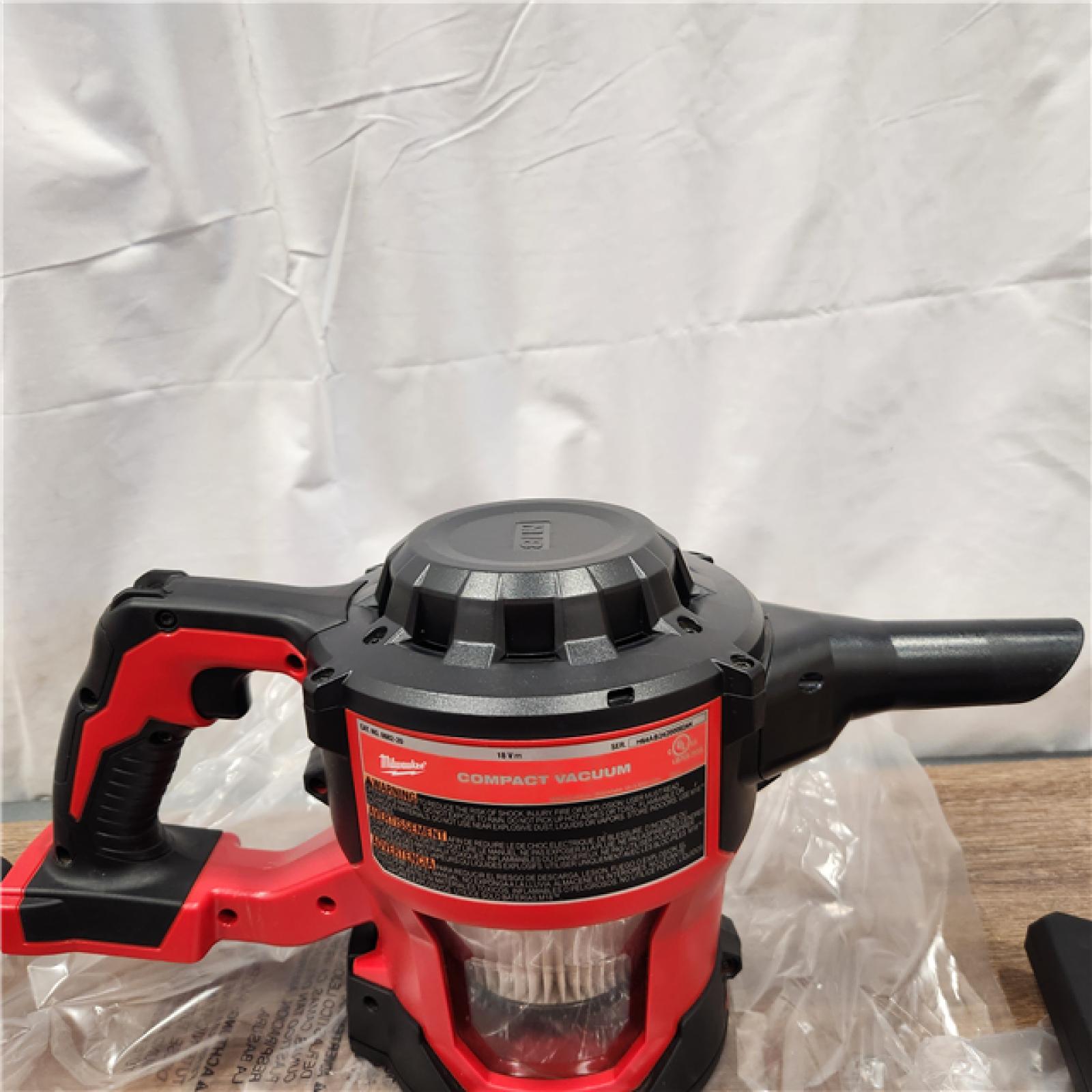 AS-IS Milwaukee M18 18-Volt Lithium-Ion Cordless Compact Vacuum (Tool-Only)