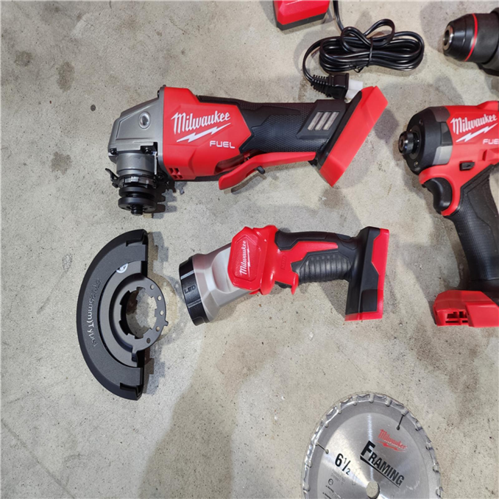 HOUSTON LOCATION - AS-IS (APPEARS LIKE NEW) Milwaukee  M18 FUEL 5-TOOL COMBO KIT