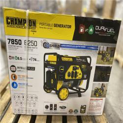 DALLAS LOCATION - Champion Power Equipment 7850/6250-Watt Gasoline and Propane Powered Dual Fuel Portable Generator with CO Shield