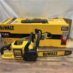 AS IS DEWALT DCCS672B FLEXVOLT 60V MAX Brushless Cordless 18 Chainsaw (Tool Only)