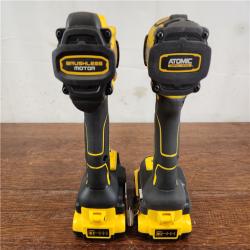 AS-IS DEWALT 20V MAX XR Brushless Cordless Drill/Impact Driver (2-Tool) Combo Kit