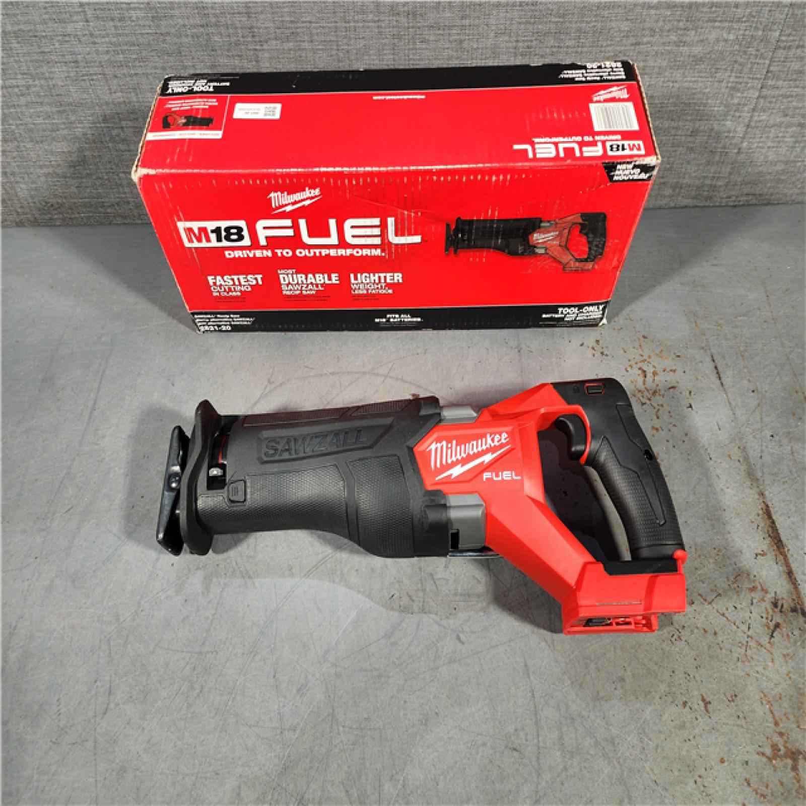 HOUSTON LOCATION - AS-IS (APPEARS LIKE NEW) Milwaukee M18 18V Fuel Sawzall 1-1/4  Reciprocating Saw Cordless Lithium-Ion Brushless 2821-20 (TOOL ONLY)