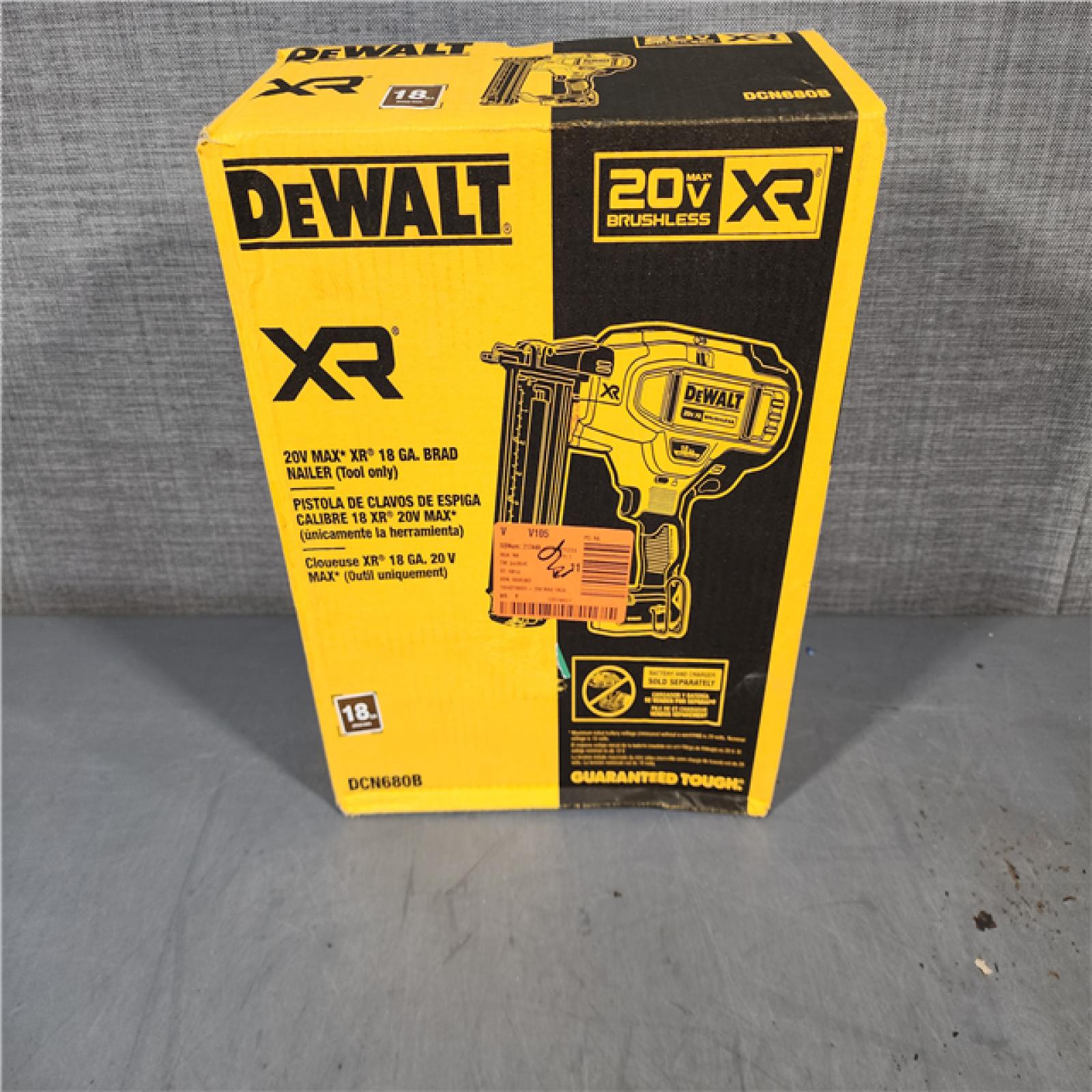 HOUSTON LOCATION - AS-IS DeWalt 20V MAX XR Lithium-Ion Electric Cordless 18-Gauge Brad Nailer (Tool Only)