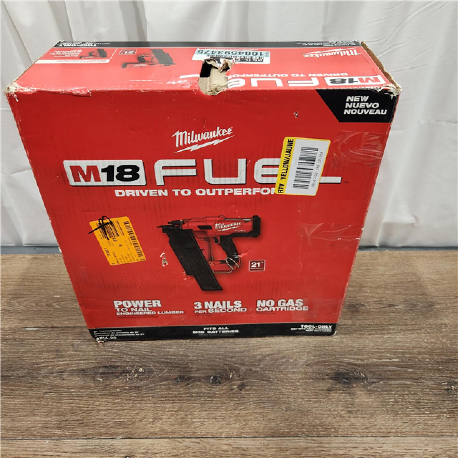 AS-IS Milwaukee 2744-20 M18 FUEL 21-Degree Cordless Framing Nailer (Tool Only)