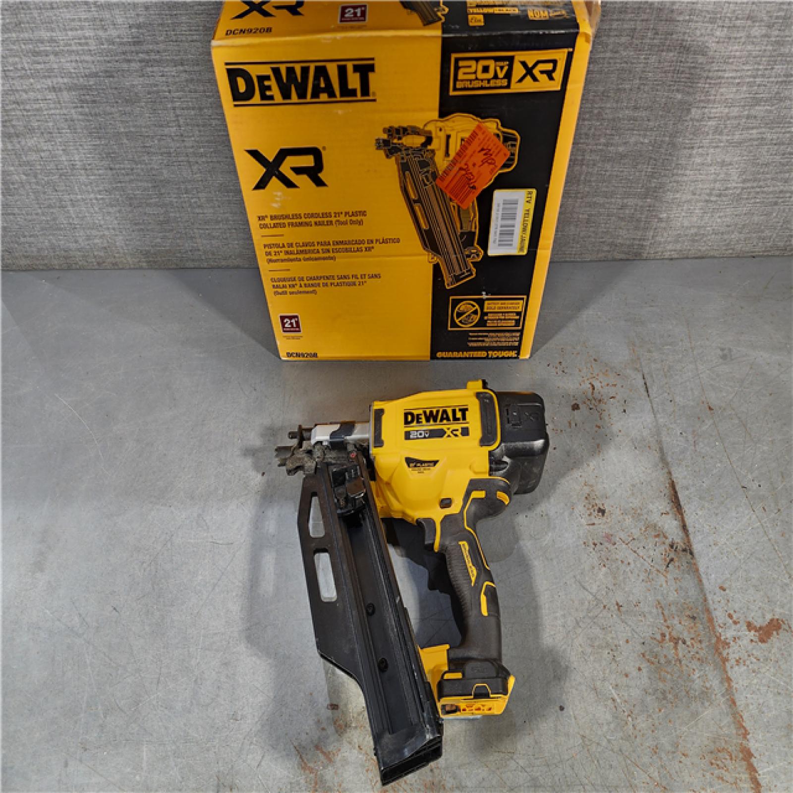 HOUSTON LOCATION - AS-IS DEWALT 20-Volt 21Â° Cordless Framing Nailer (Tool-Only)