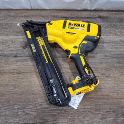 AS-IS DEWALT 20V MAX XR 15 Ga. Cordless 34 Deg Nailer 20 V