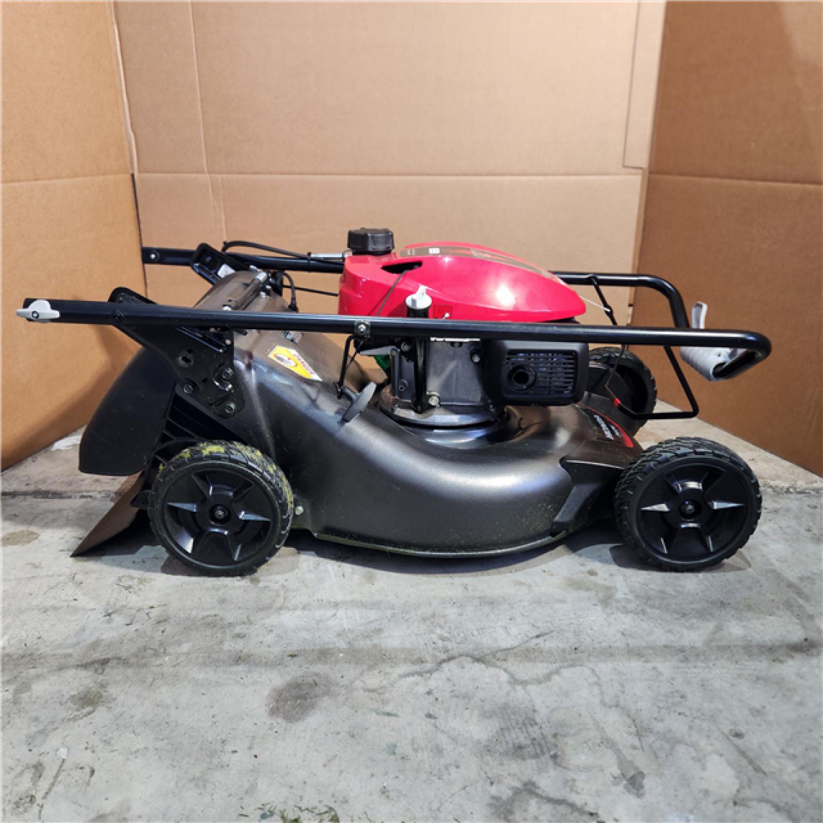 Houston location- AS-IS Honda 21 in. 3-in-1 Variable Speed Gas Walk Behind Self-Propelled Lawn Mower with Auto Choke