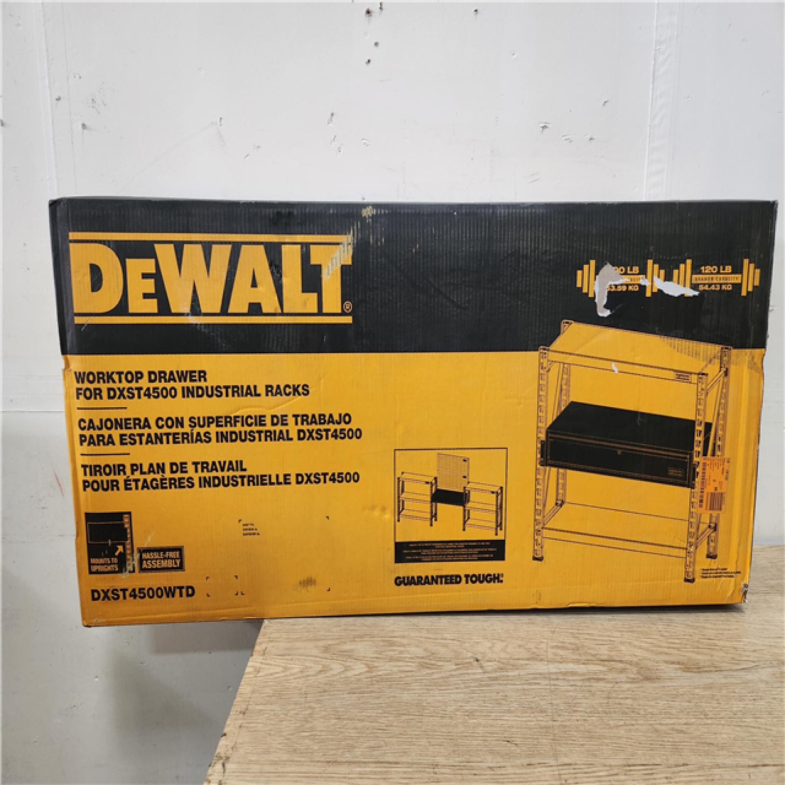 Phoenix Location NEW DEWALT 1-Drawer Storage/Worktop Add-On Kit for 4 ft. Industrial Storage Rack