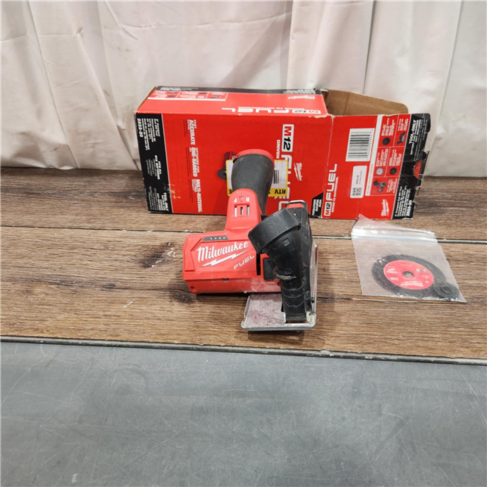 AS IS M12 FUEL 12V Lithium-Ion Brushless Cordless 3 in. Cut Off Saw (Tool-Only)