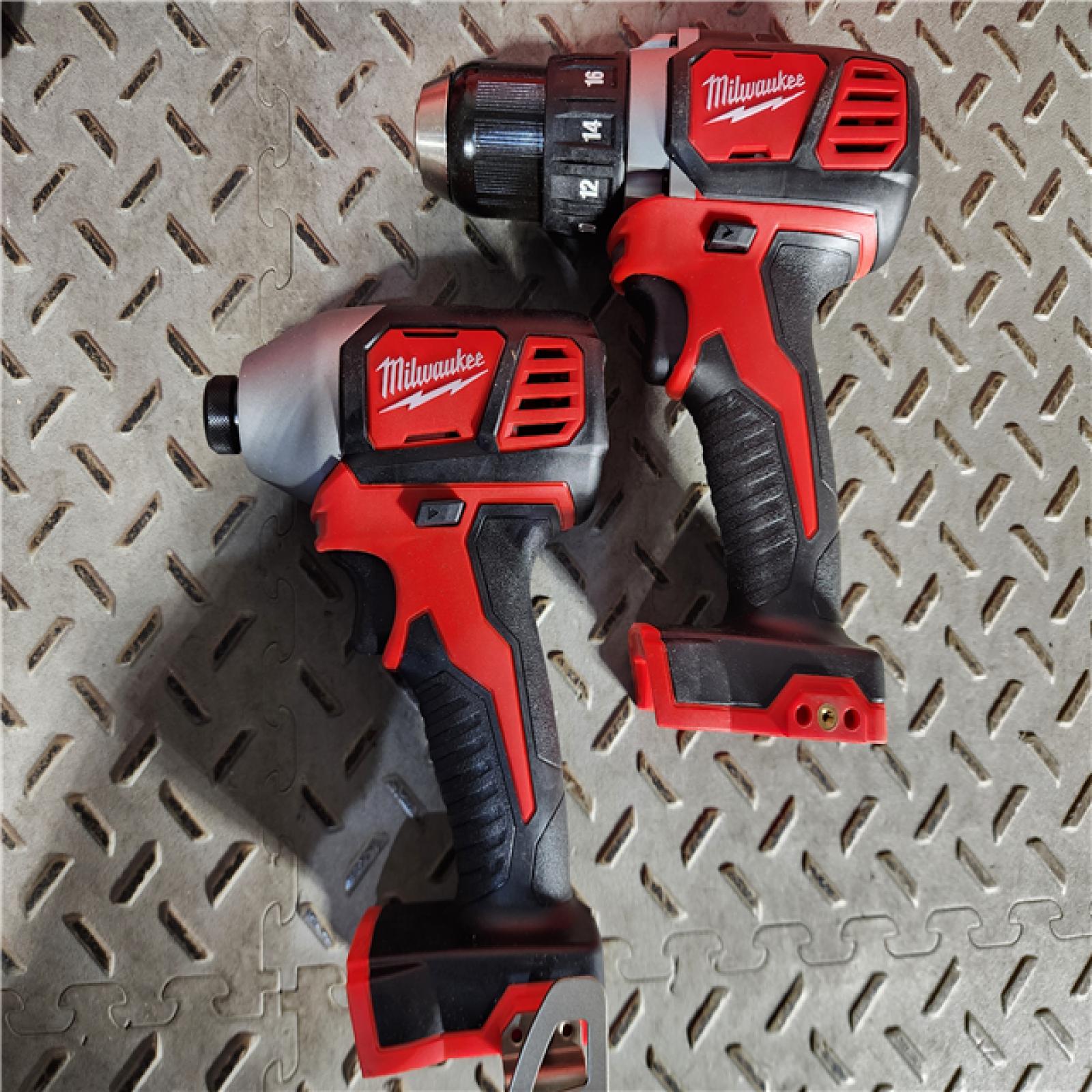 HOUSTON LOCATION - AS-IS (APPEARS LIKE NEW) Milwaukee M18 18V Cordless Brushed 2 Tool Drill/Driver and Impact Driver Kit