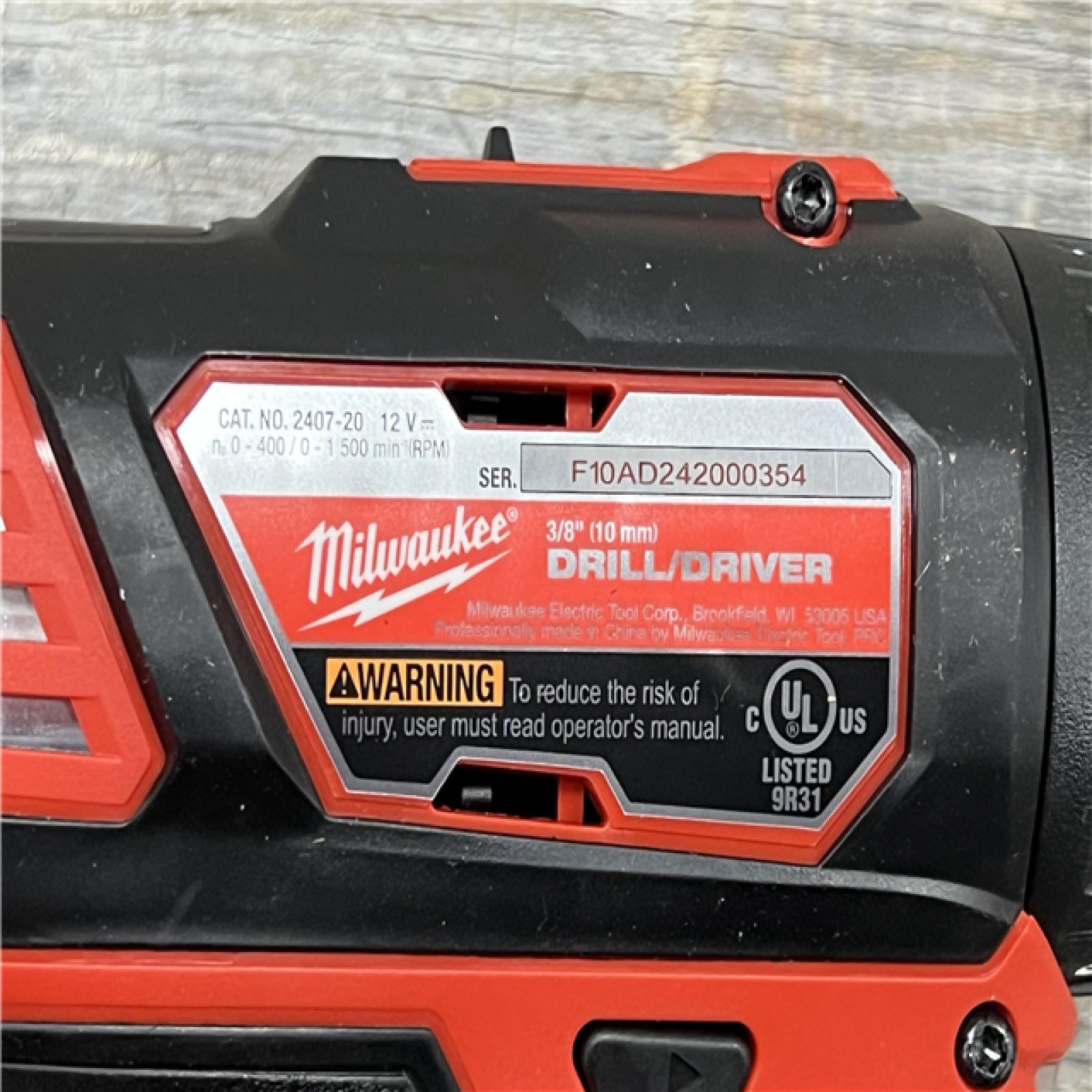 AS-IS Milwaukee M12 12-Volt Lithium-Ion Cordless Combo Kit (5-Tool) with Two 1.5 Ah Batteries, Charger and Tool Bag