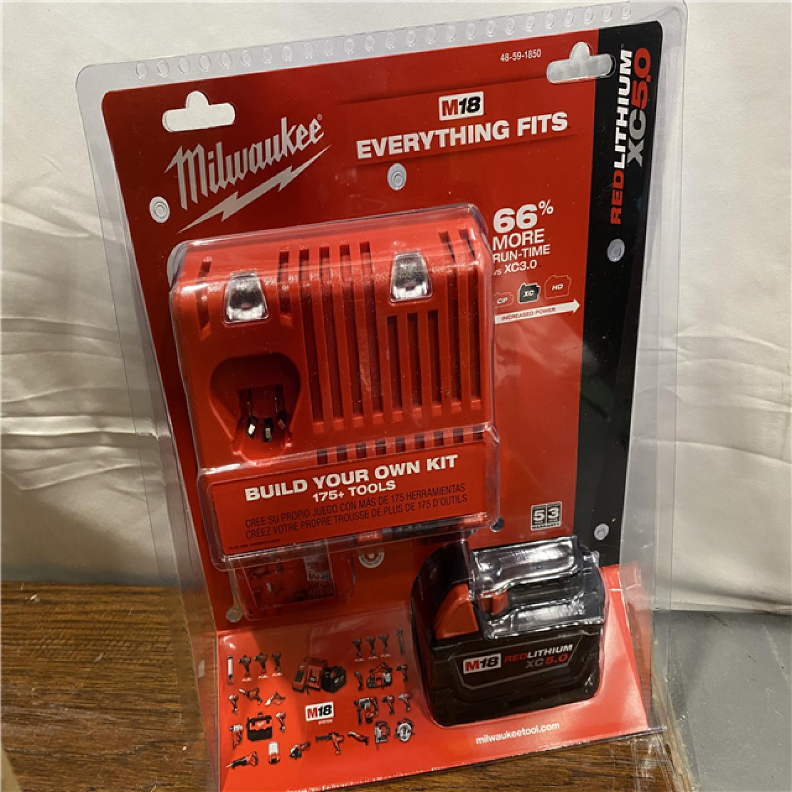 NEW Milwaukee M18 18-Volt Lithium-Ion XC Battery Starter Kit