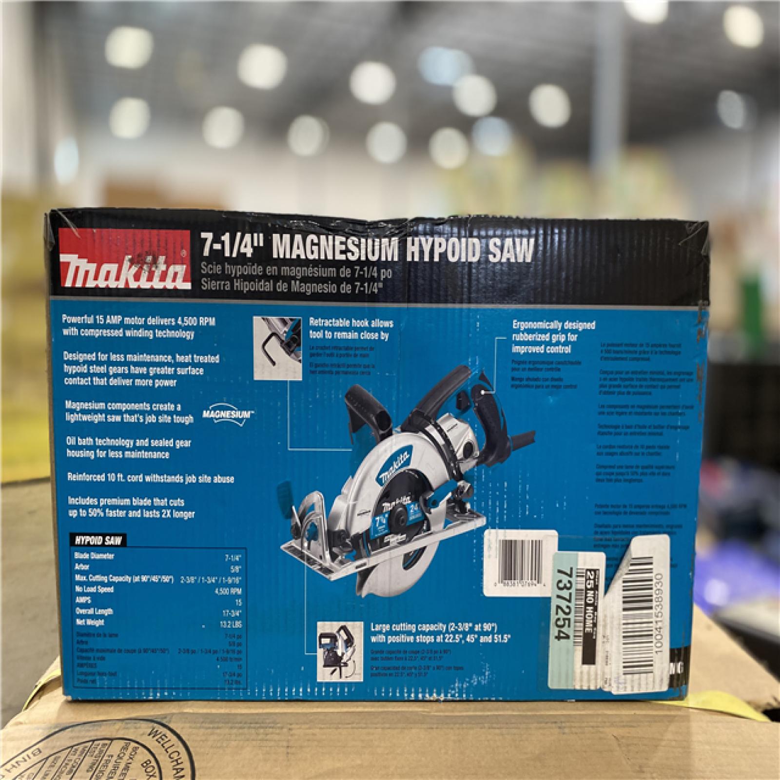 NEW! - Makita 15 Amp 7-1/4 in. Corded Lightweight Magnesium Hypoid Circular Saw with built in fan and 24T Carbide blade