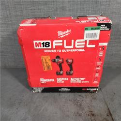 HOUSTON LOCATION - AS-IS (APPEARS LIKE NEW) Milwaukee M18 FUEL 18V Lithium-Ion Brushless Cordless Hammer Drill and Impact Driver Combo Kit (2-Tool) with 2 Batteries