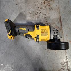 HOUSTON LOCATION - AS-IS DEWALT FLEXVOLT 60V MAX Cordless Brushless 4.5 in. to 6 in. Small Angle Grinder with Kickback Brake (Tool Only)