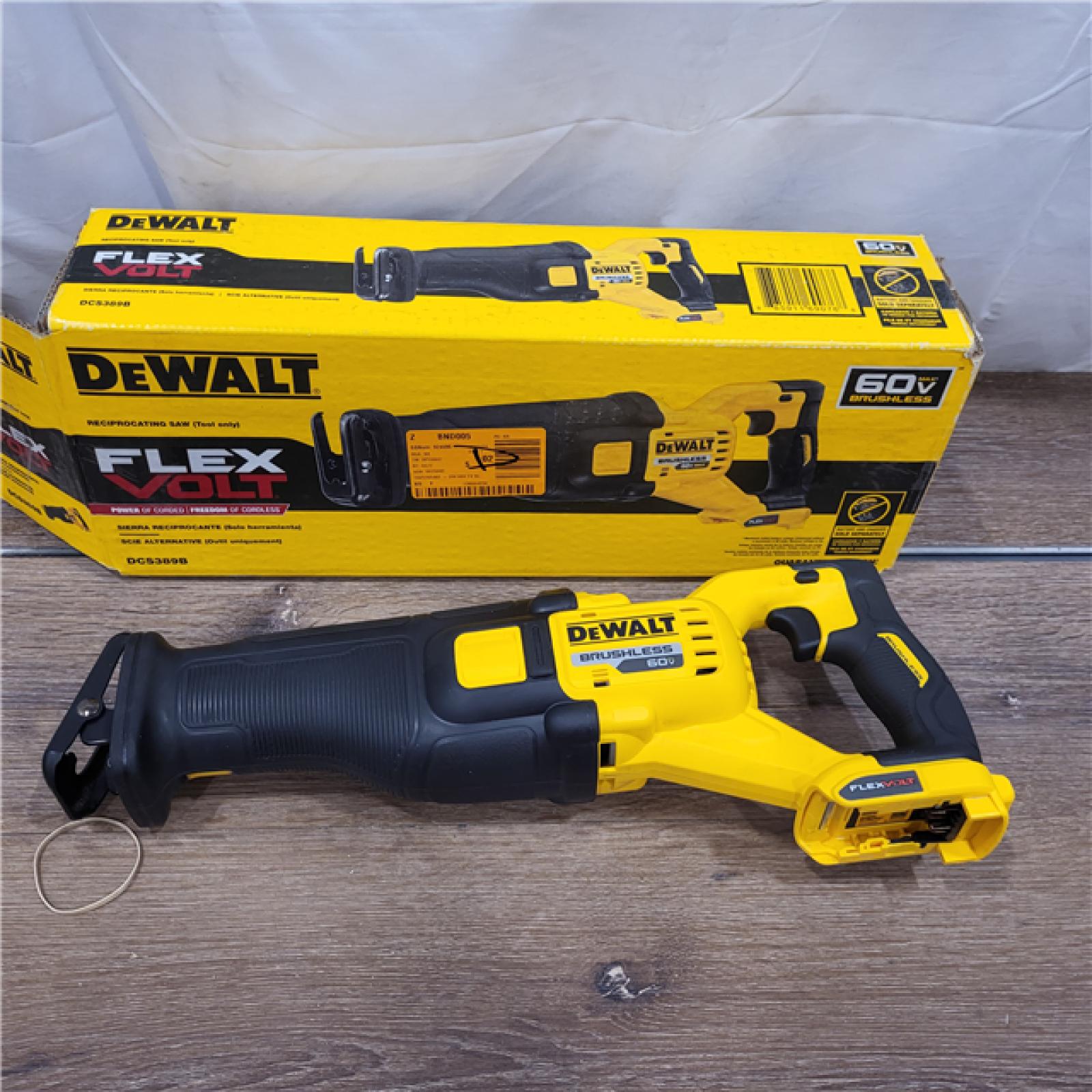 AS-IS DeWalt DCS389B FLEXVOLT 60V MAX Cordless Brushless Reciprocating Saw (Tool-Only)