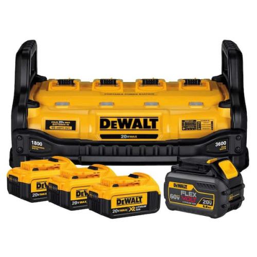 Phoenix Location NEW DEWALT 1800 Watt Portable Power Station and 20-Volt/60-Volt MAX Lithium-Ion Battery Charger with (1) 60V and (3) 20V Batteries