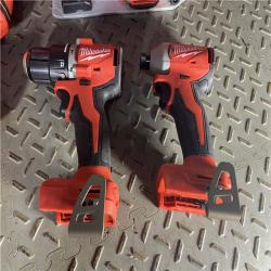 HOUSTON LOCATION - AS-ISM18 18-Volt Lithium-Ion Brushless Cordless Combo Kit (4-Tool) with 2-Batteries, 1-Charger and Tool Bag