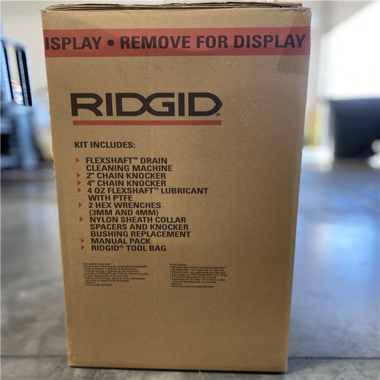 NEW! - Ridgid K9-204+ FlexShaft Machine for 2-4 In. (50-100 mm) Pipes