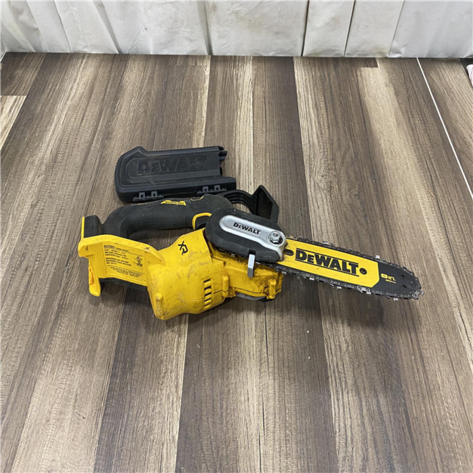 AS IS DEWALT 20V MAX 8 in. Brushless Cordless Battery Powered Pruning Chainsaw (Tool Only)