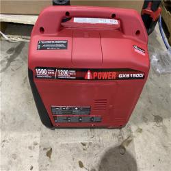 Houston location AS-IS  A-IPOWER 1500-Watt Recoil Start Gasoline Powered Ultra-Light Inverter Generator with 60cc OHV Engine and CO Sensor Shutdown