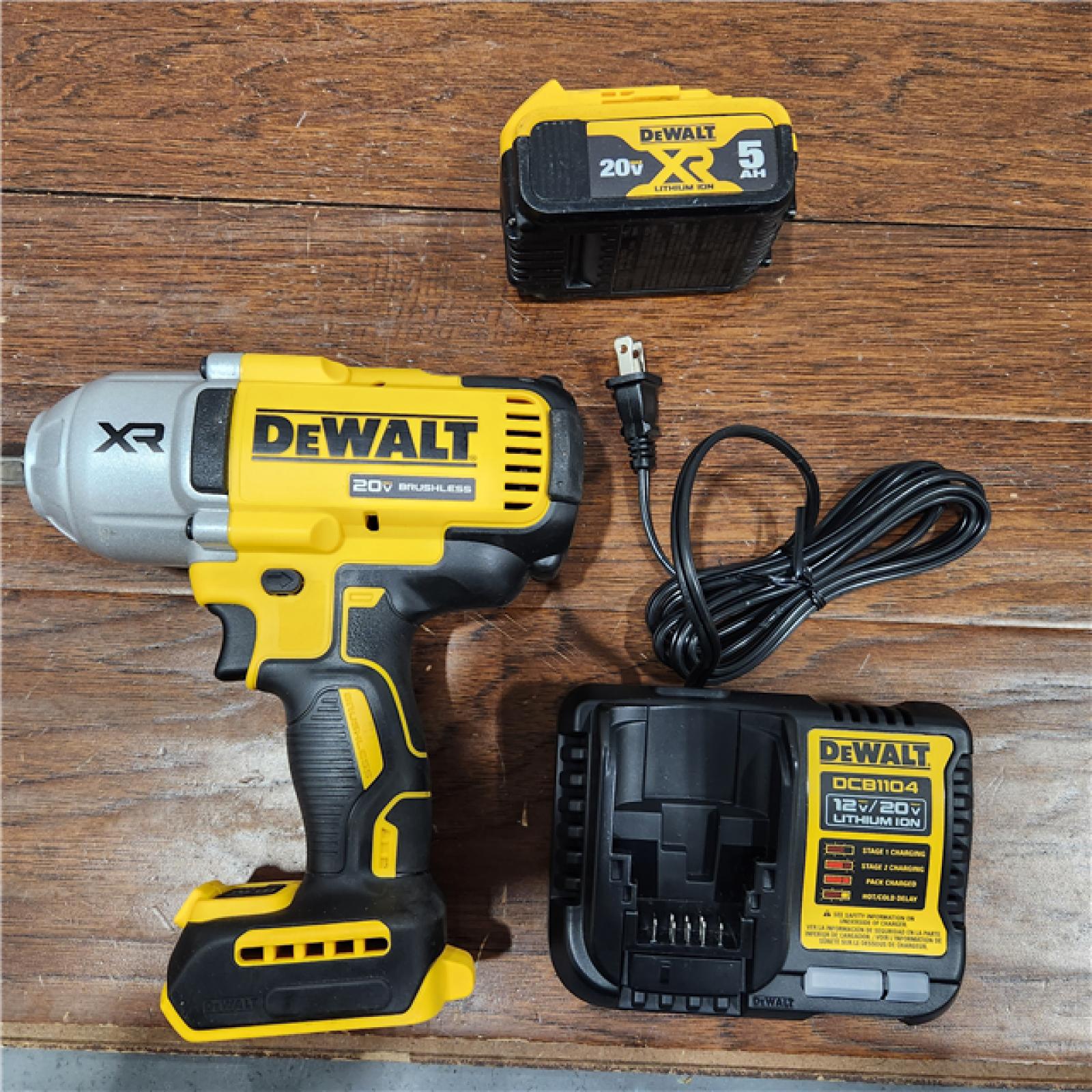 AS-IS DEWALT 20V MAX* XR 1/2  High Torque Impact Wrench with Hog Ring Anvil