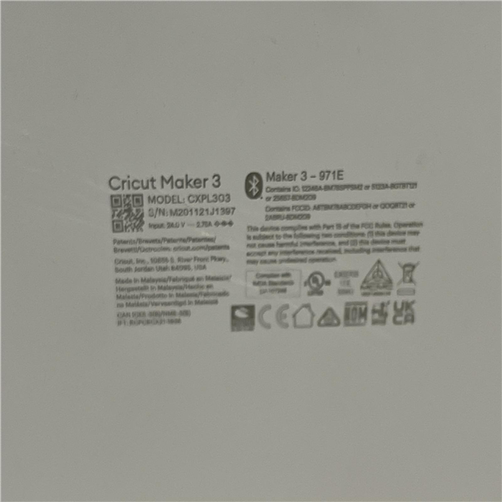 AS-IS Cricut - Maker 3 - Mist