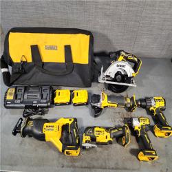 HOUSTON LOCATION - AS-IS DEWALT 20V 6-TOOL COMBO KIT