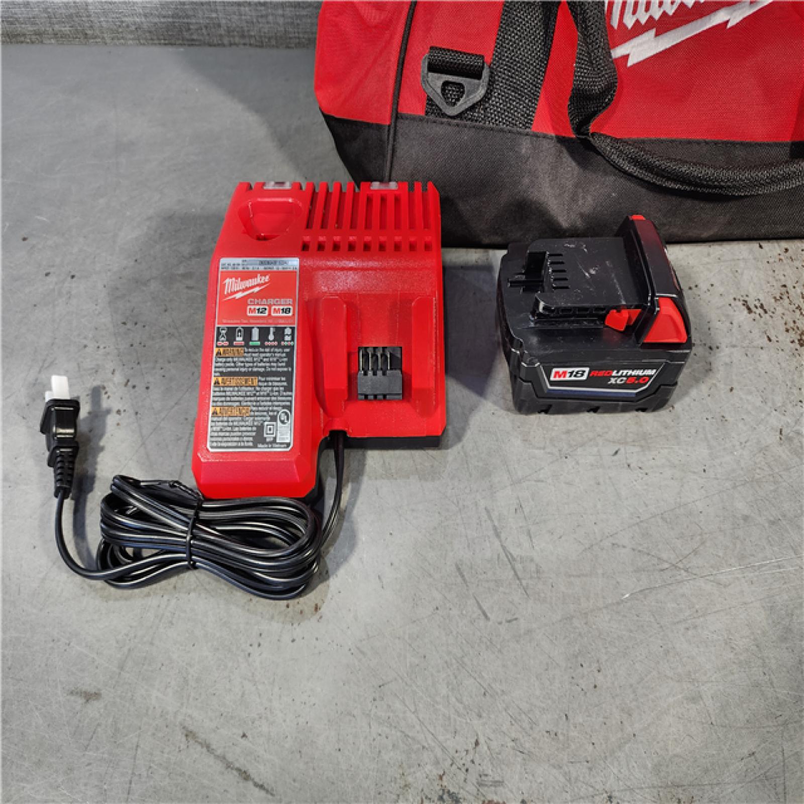 HOUSTON LOCATION - AS-IS (APPEARS LIKE NEW) Milwaukee 18V Cordless 1/2  Impact Wrench with Friction Ring Kit