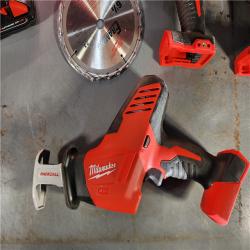 HOUSTON LOCATION - AS-IS Milwaukee M18 18-Volt Lithium-Ion Cordless Combo Tool Kit (5-Tool) with (1) 3.0Ah and (1) 1.5Ah Battery, (1) Charger, (1) Tool Bag