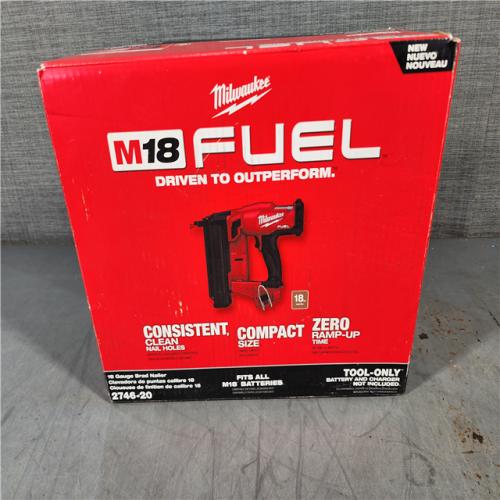 HOUSTON LOCATION - AS-IS (APPEARS LIKE NEW) Milwaukee M18 Fuel 18V Brushless 18-Gauge Brad Nailer 2746-20 (Bare Tool)