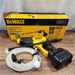 AS-IS DEWALT 20V MAX 550 PSI 1.0 GPM Cold Water Cordless Battery Power Cleaner with 4 Nozzles (Tool Only)