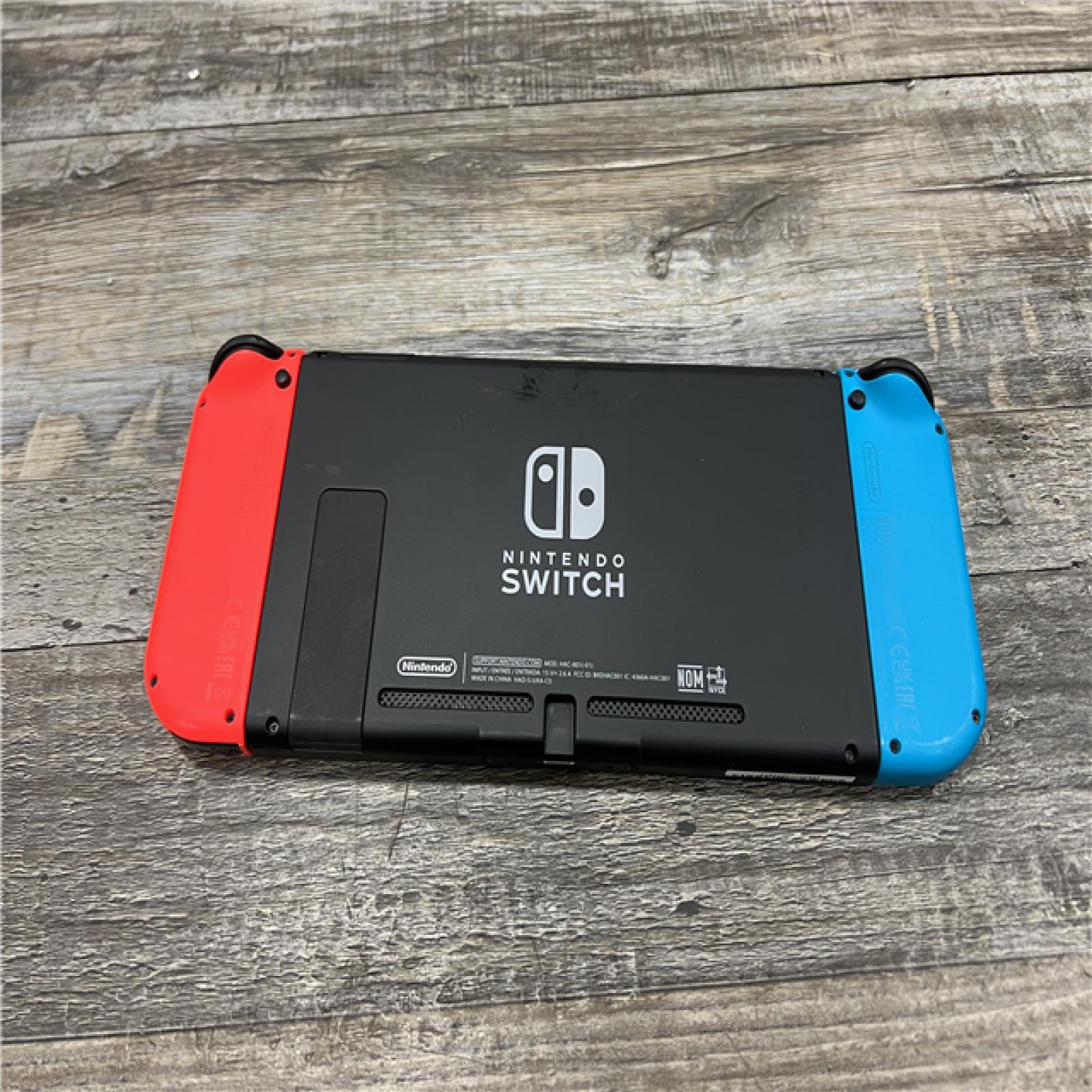 AS-IS Nintendo Switch with Neon Blue and Neon Red Joy-Con