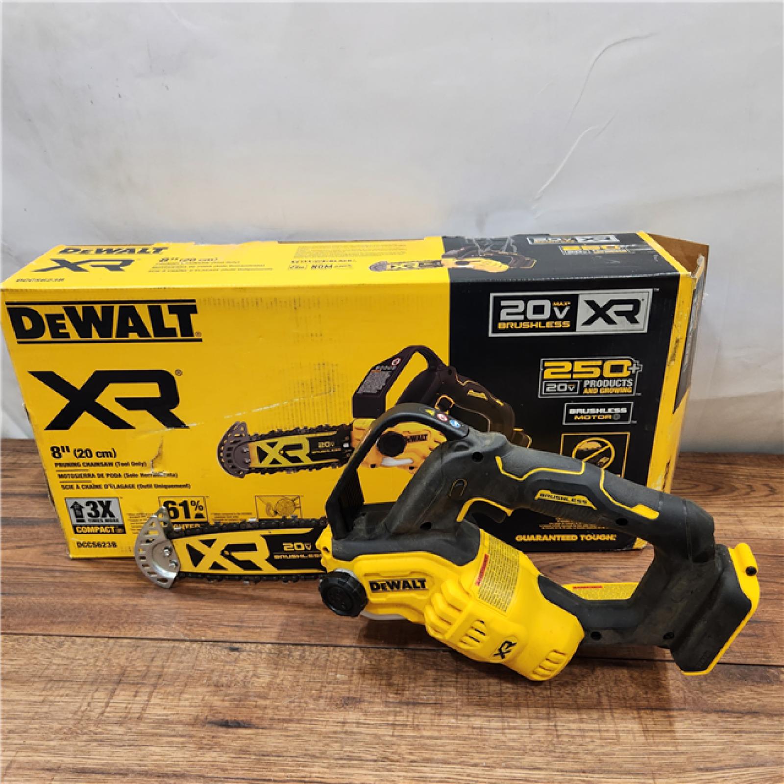 AS-IS 20V MAX 8 in. Brushless Cordless Battery Powered Pruning Chainsaw (Tool Only)