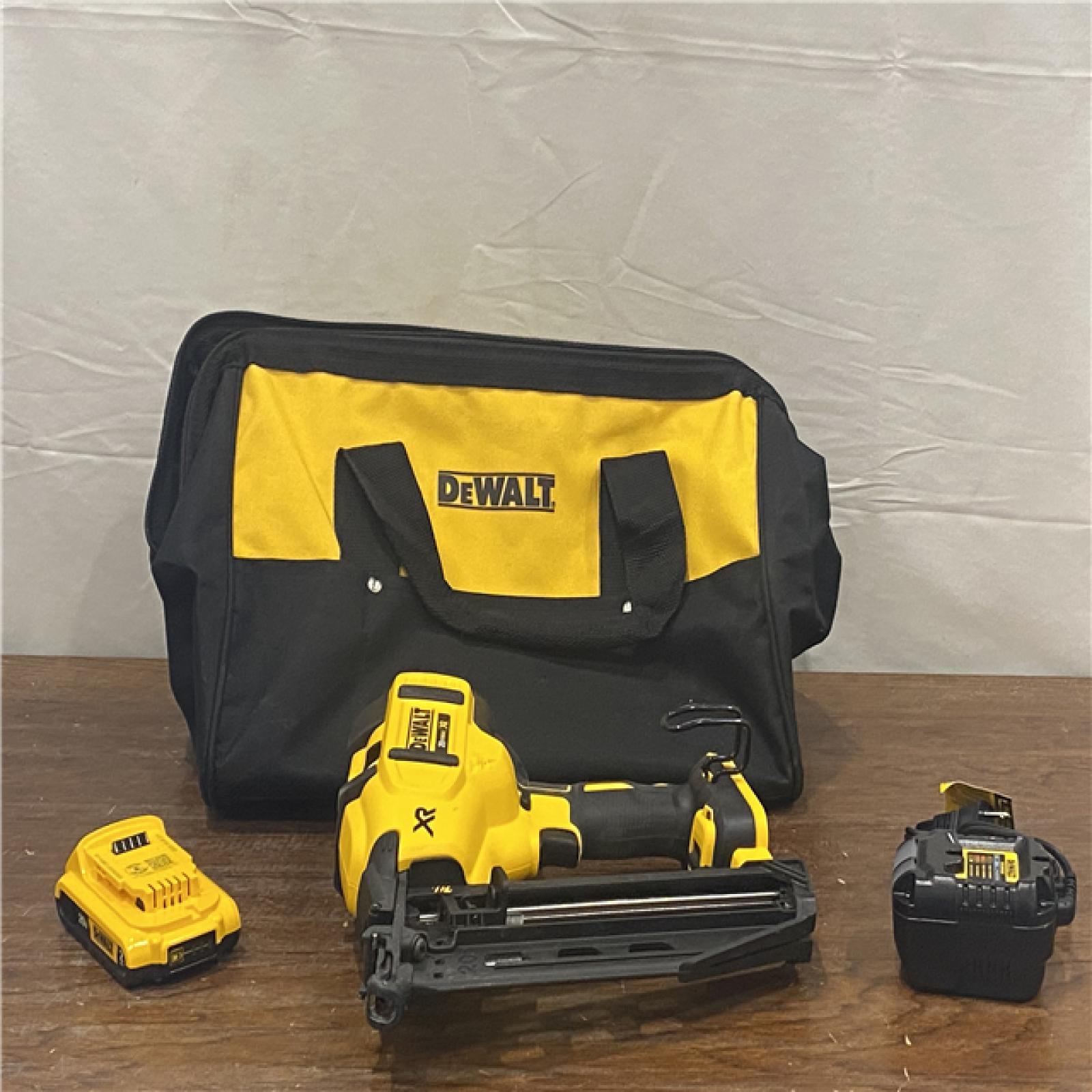 AS-IS DeWalt DCN660D1 20V 16 Gauge Cordless Angled Finish Nailer Kit W/ 2Ah Battery